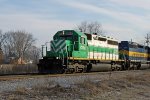 CITX 3063 on the point of westbound ethanol train 637